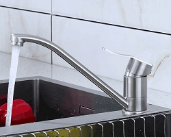 Vòi bếp nóng lạnh (cổ thấp vươn dài) SUS304 - Cao cấp HVMMA ITALIA